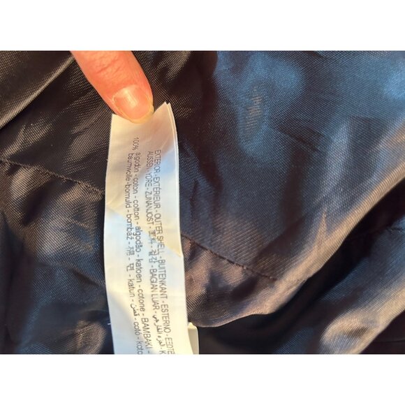 Zara Womens L Blazer NWT Olive Green Tweed Gold Buttons Shoulderpads - Picture 4 of 10